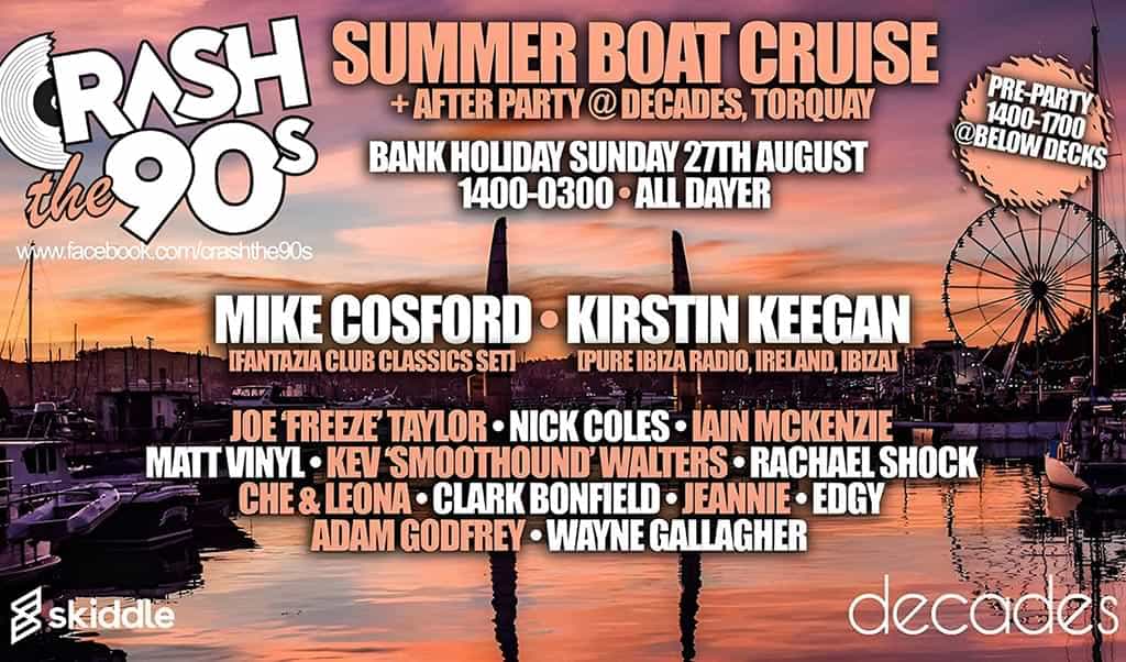 Crash The 90s Summer Boat Party flyer